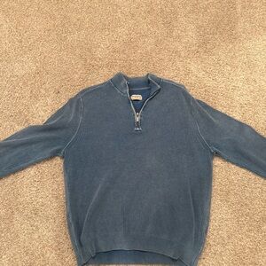 Men's Blue Tommy Bahama XL Quarter-Zip Sweater